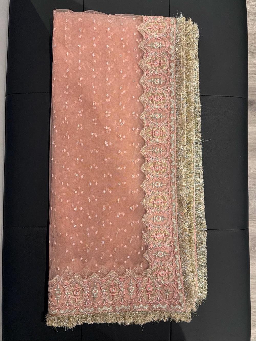 Faiza Saqlain Delisha Blush Pink Embroidered Dress 3 pcs - Picture 6 of 6
